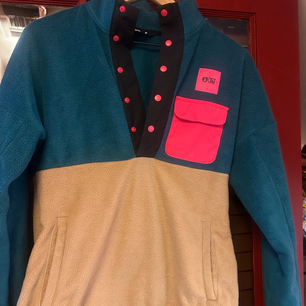 Burton Teal and Tan Women's Sweater